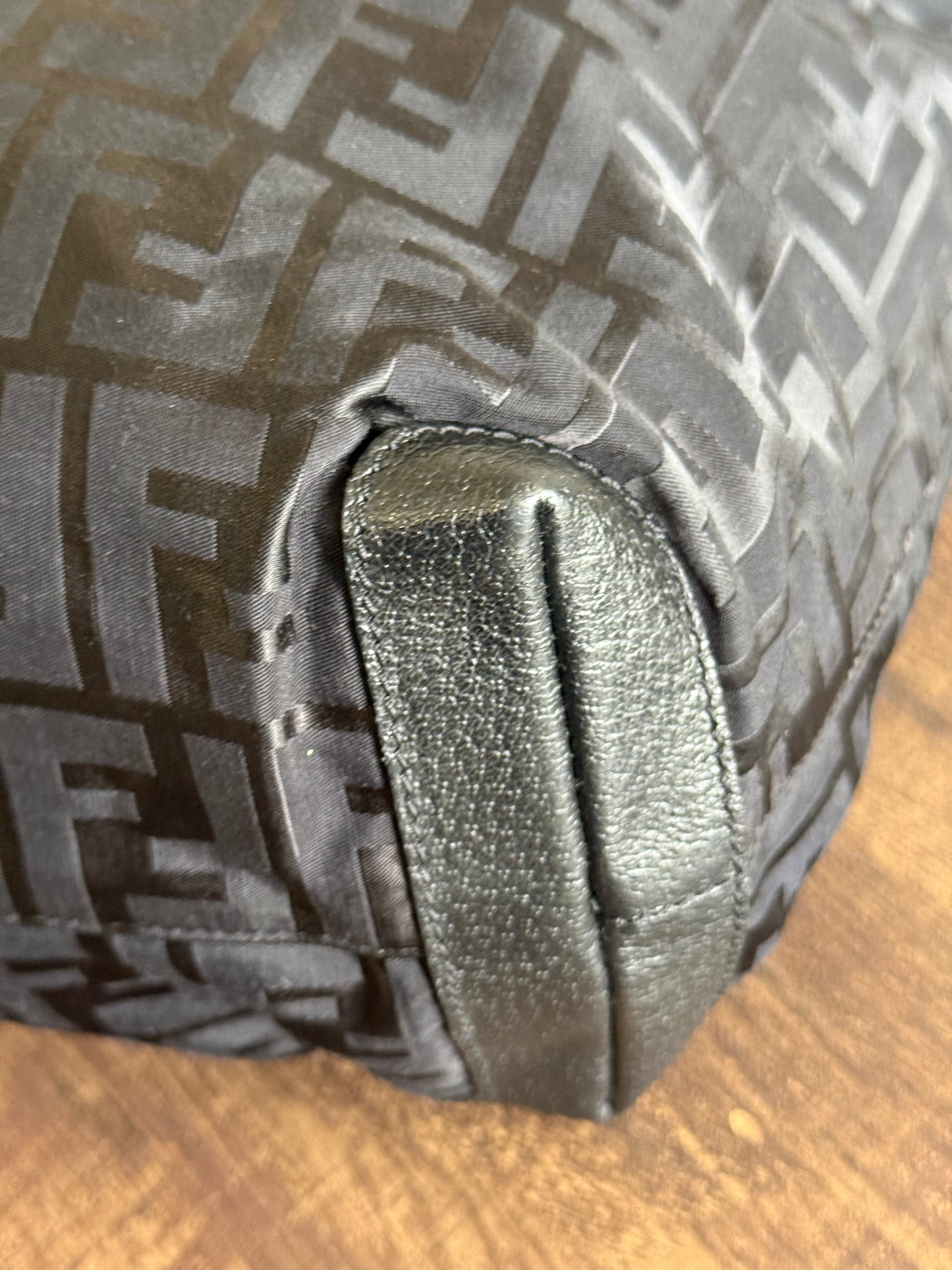 Fendi Nylon Zucca Shoulder Bag