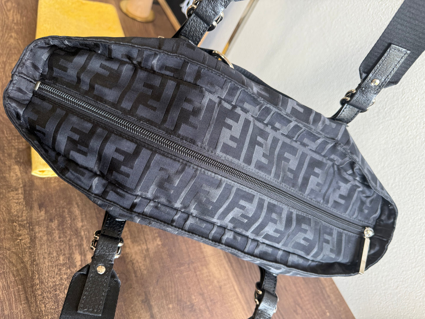 Fendi Nylon Zucca Shoulder Bag