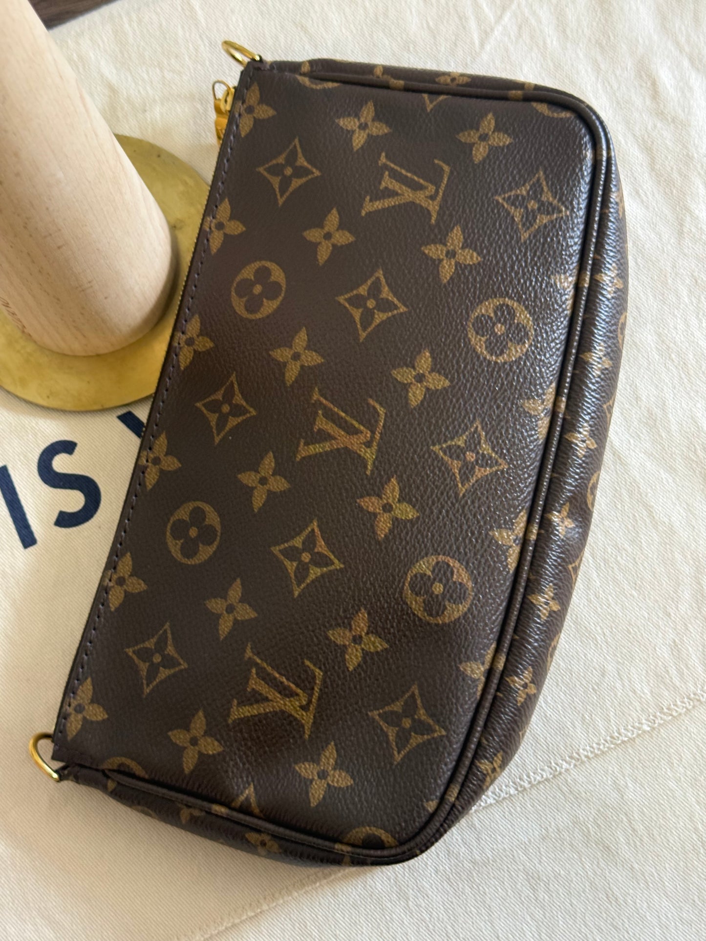 LOUIS VUITTON LARGE POCHETTE FROM MULTI-POCHETTE ACCESSORIES SET MONOGRAM CANVAS