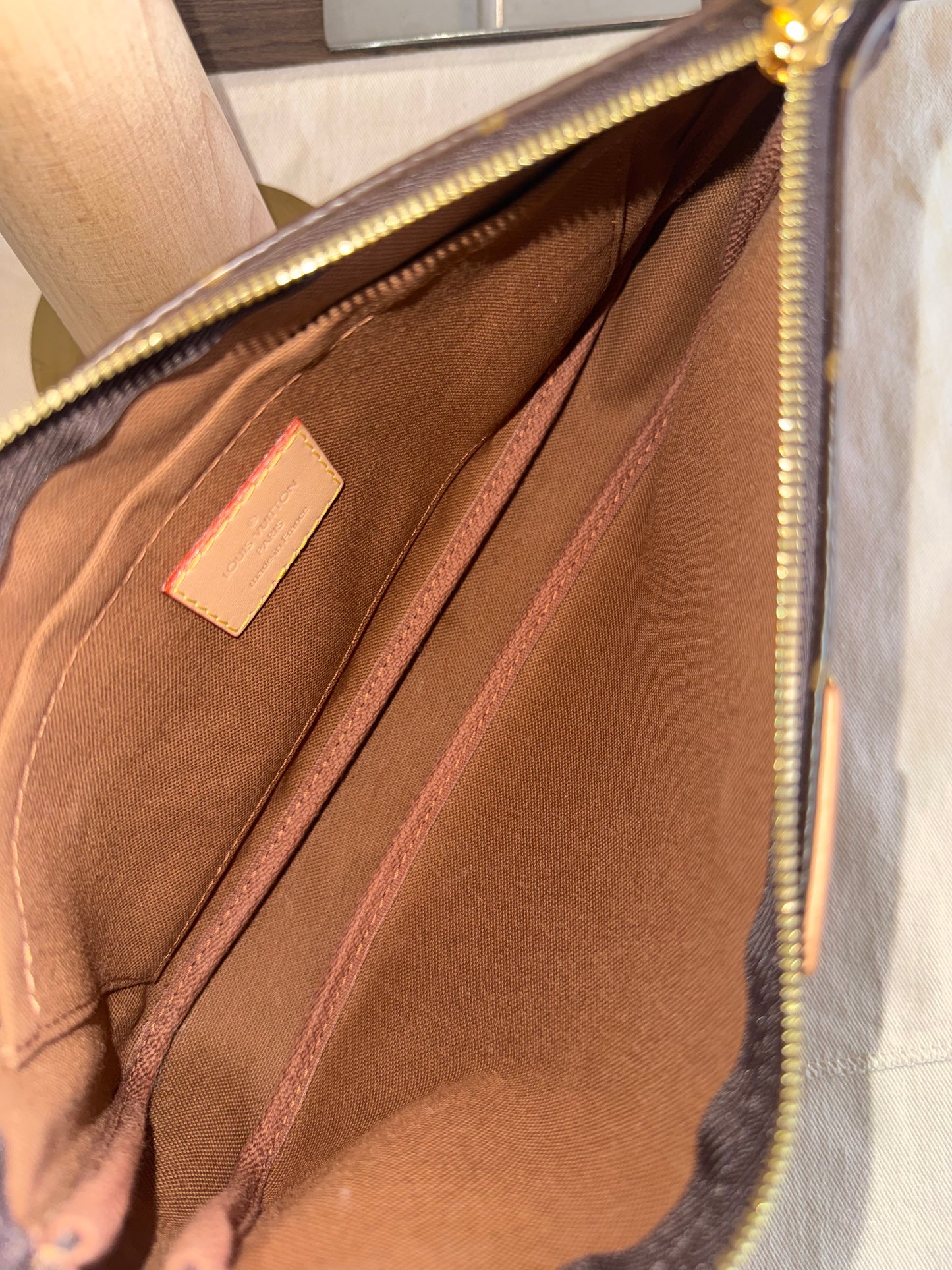 LOUIS VUITTON LARGE POCHETTE FROM MULTI-POCHETTE ACCESSORIES SET MONOGRAM CANVAS