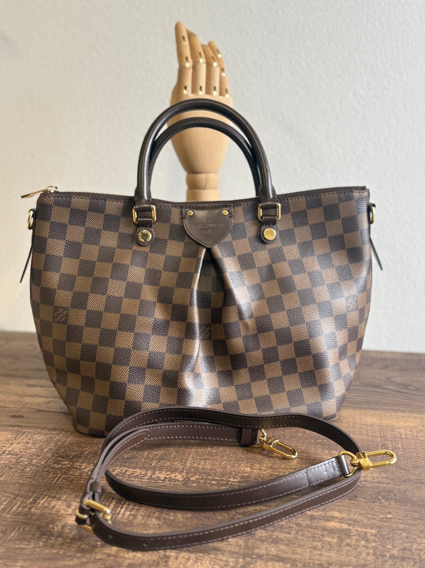 LOUIS VUITTON SIENA MM IN DAMIER EBENE