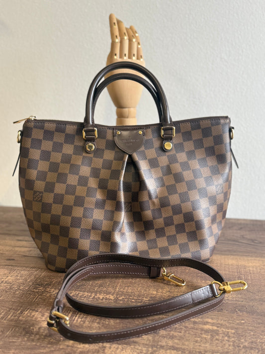 LOUIS VUITTON SIENA MM IN DAMIER EBENE