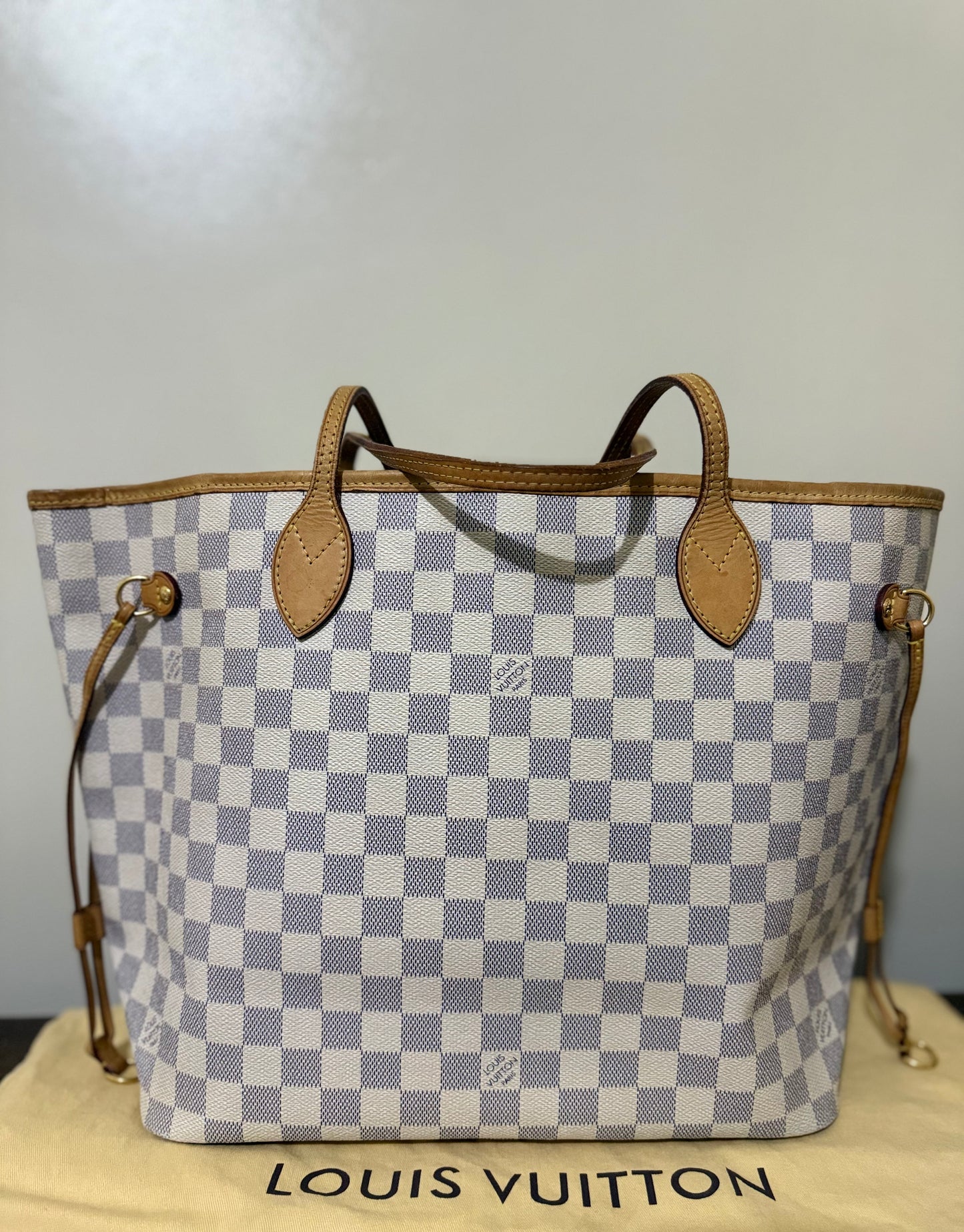 LOUIS VUITTON NEVERFULL MM IN DAMIER EBENE