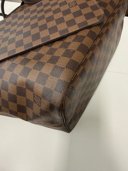 LOUIS VUITTON NEVERFULL MM DAMIER EBENE - ROSE BALLERINE INTERIOR