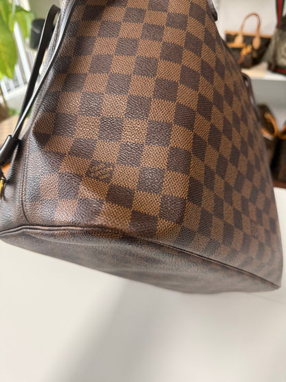 LOUIS VUITTON NEVERFULL MM DAMIER EBENE - ROSE BALLERINE INTERIOR