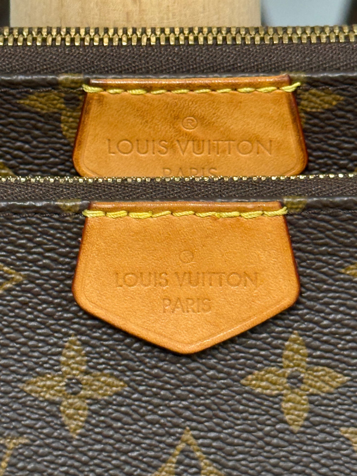 LOUIS VUITTON MULTI-POCHETTE ACCESSOIRES IN KHAKI GREEN
