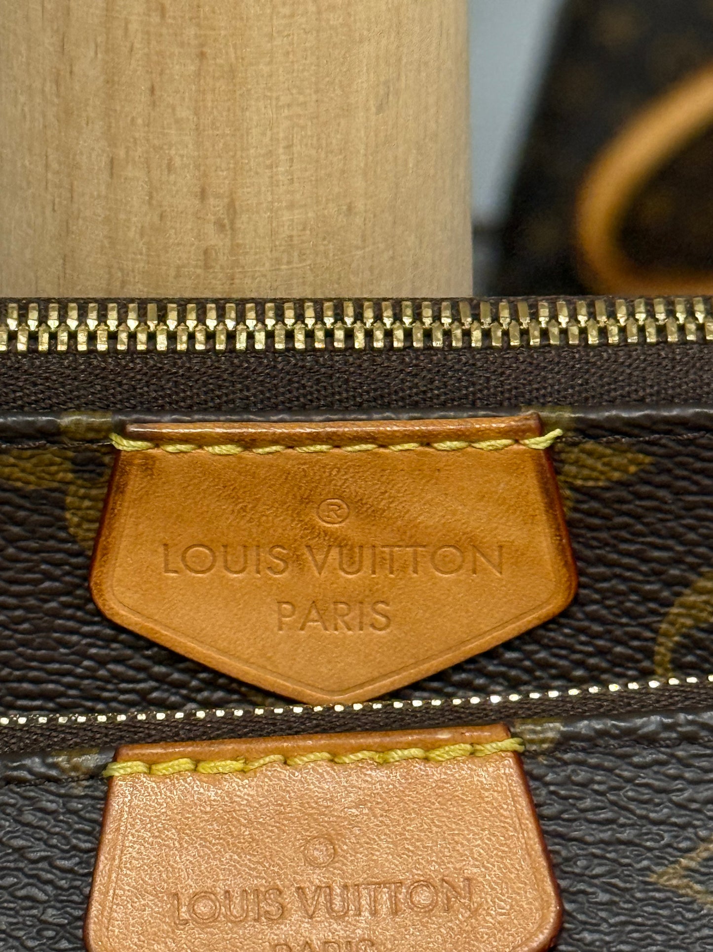 LOUIS VUITTON MULTI-POCHETTE ACCESSOIRES IN KHAKI GREEN