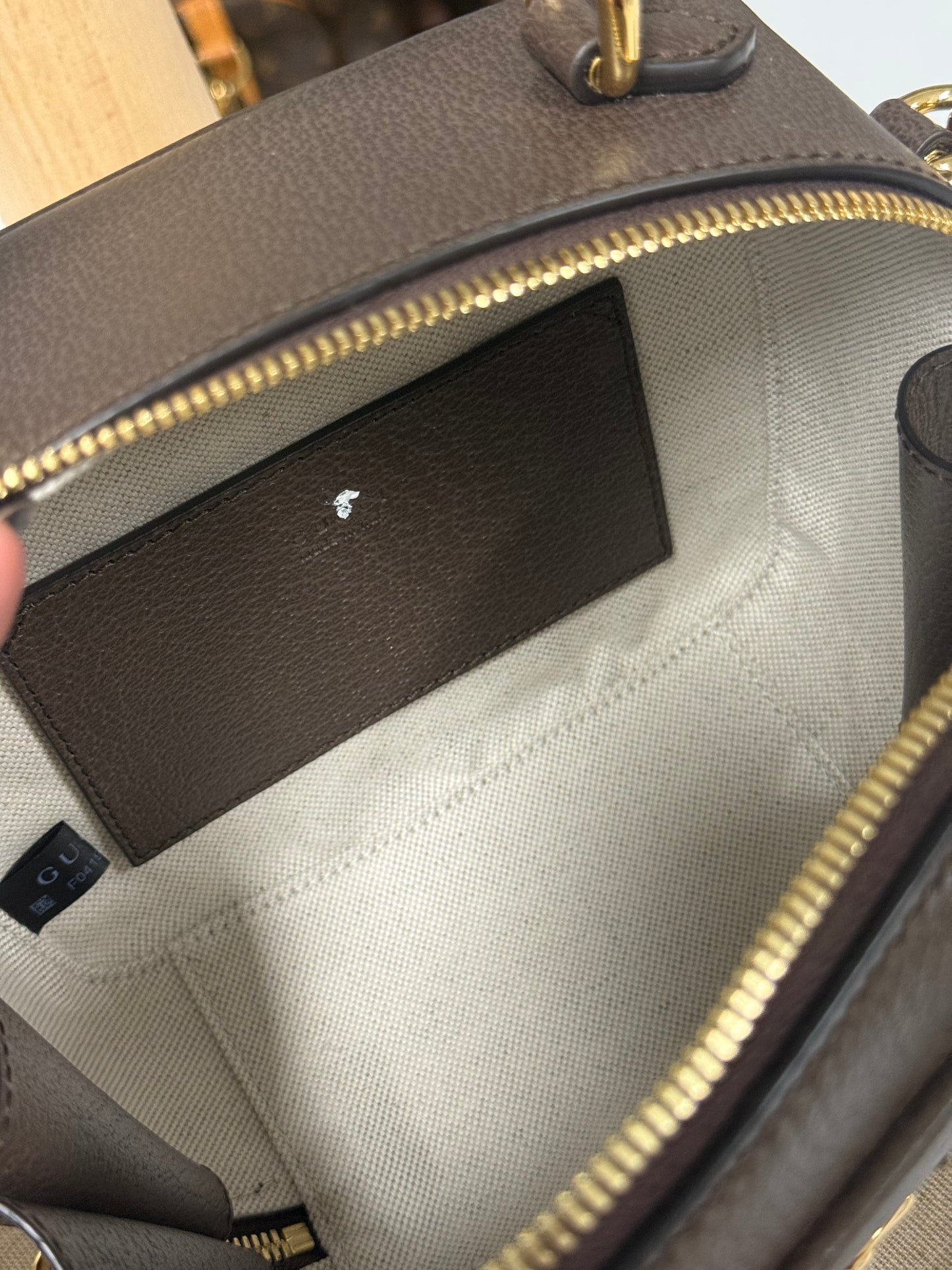 GUCCI GG OPHIDIA GG MINI TOP HANDLE BAG