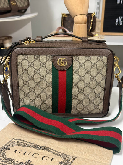GUCCI Ophidia GG Ophidia Zip Around Camera Bag