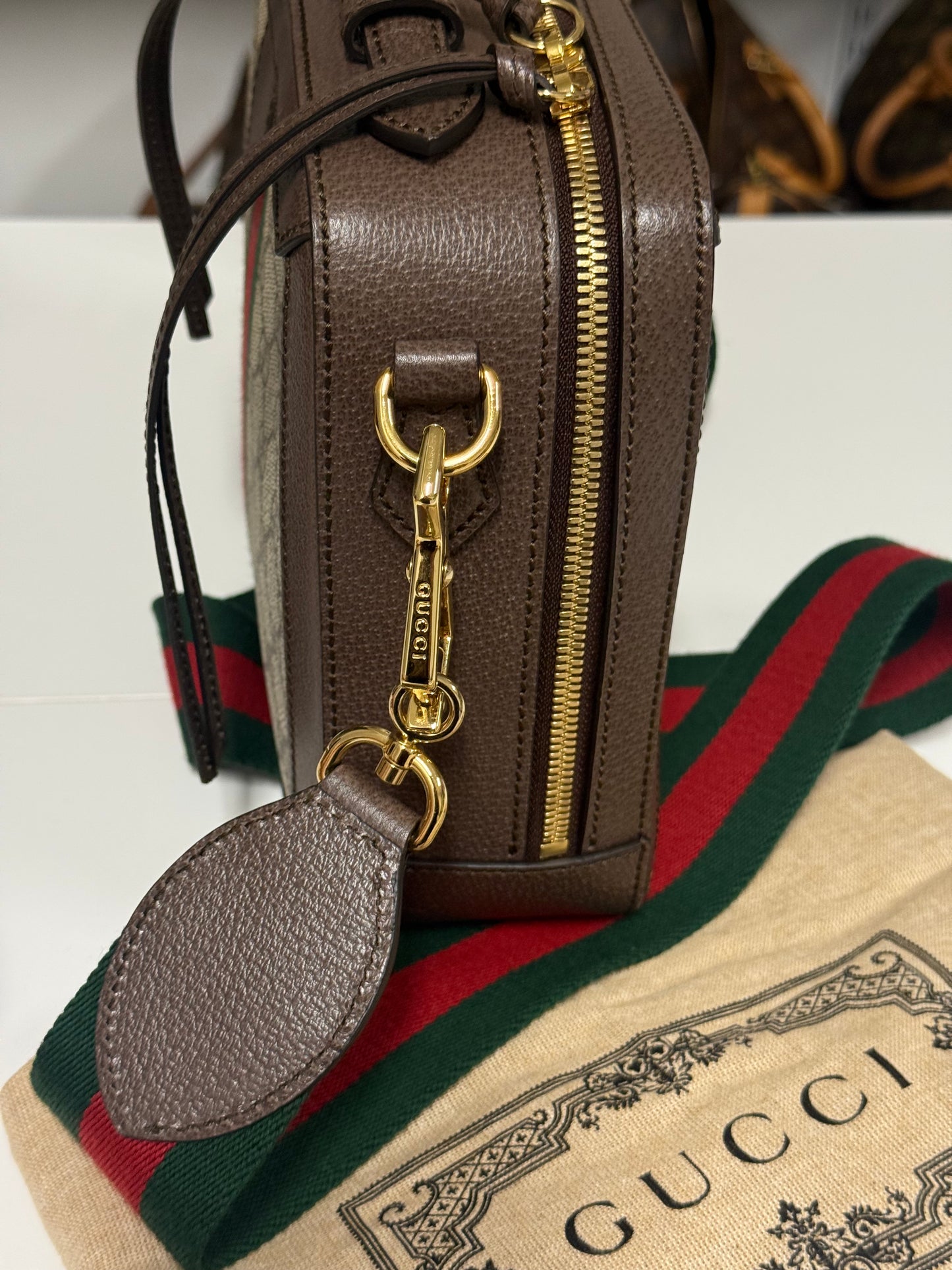 GUCCI Ophidia GG Ophidia Zip Around Camera Bag