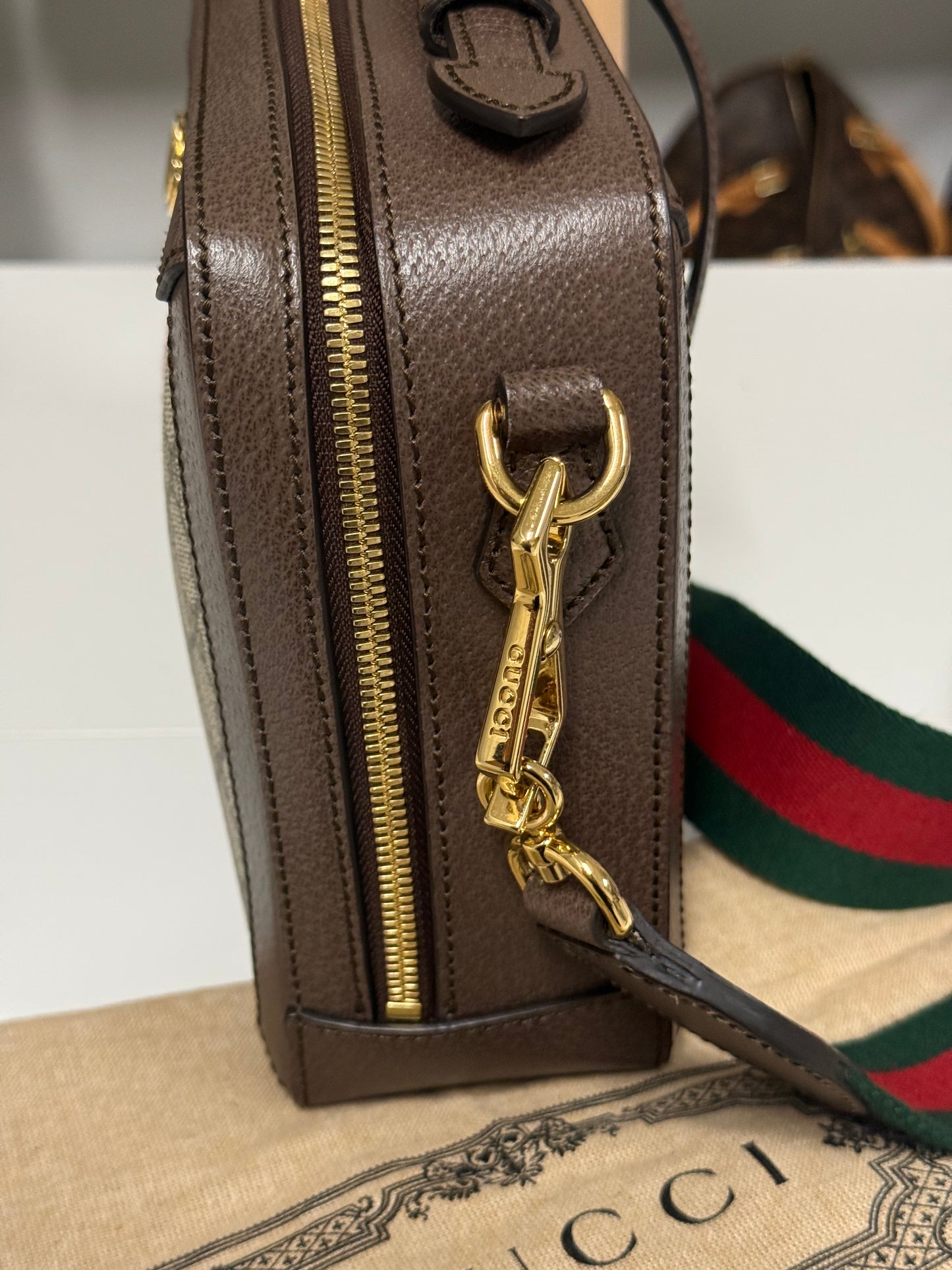 GUCCI Ophidia GG Ophidia Zip Around Camera Bag