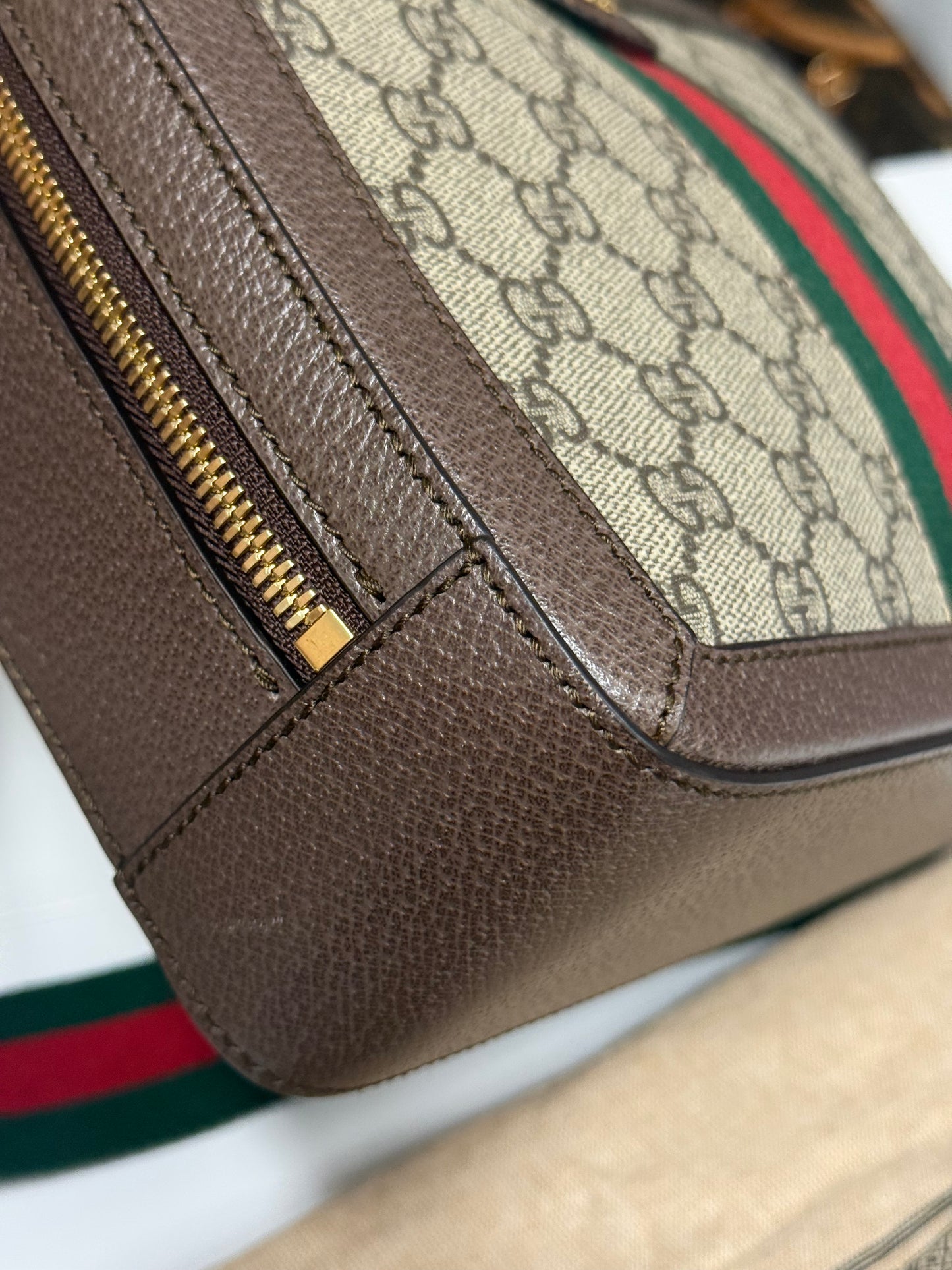 GUCCI Ophidia GG Ophidia Zip Around Camera Bag