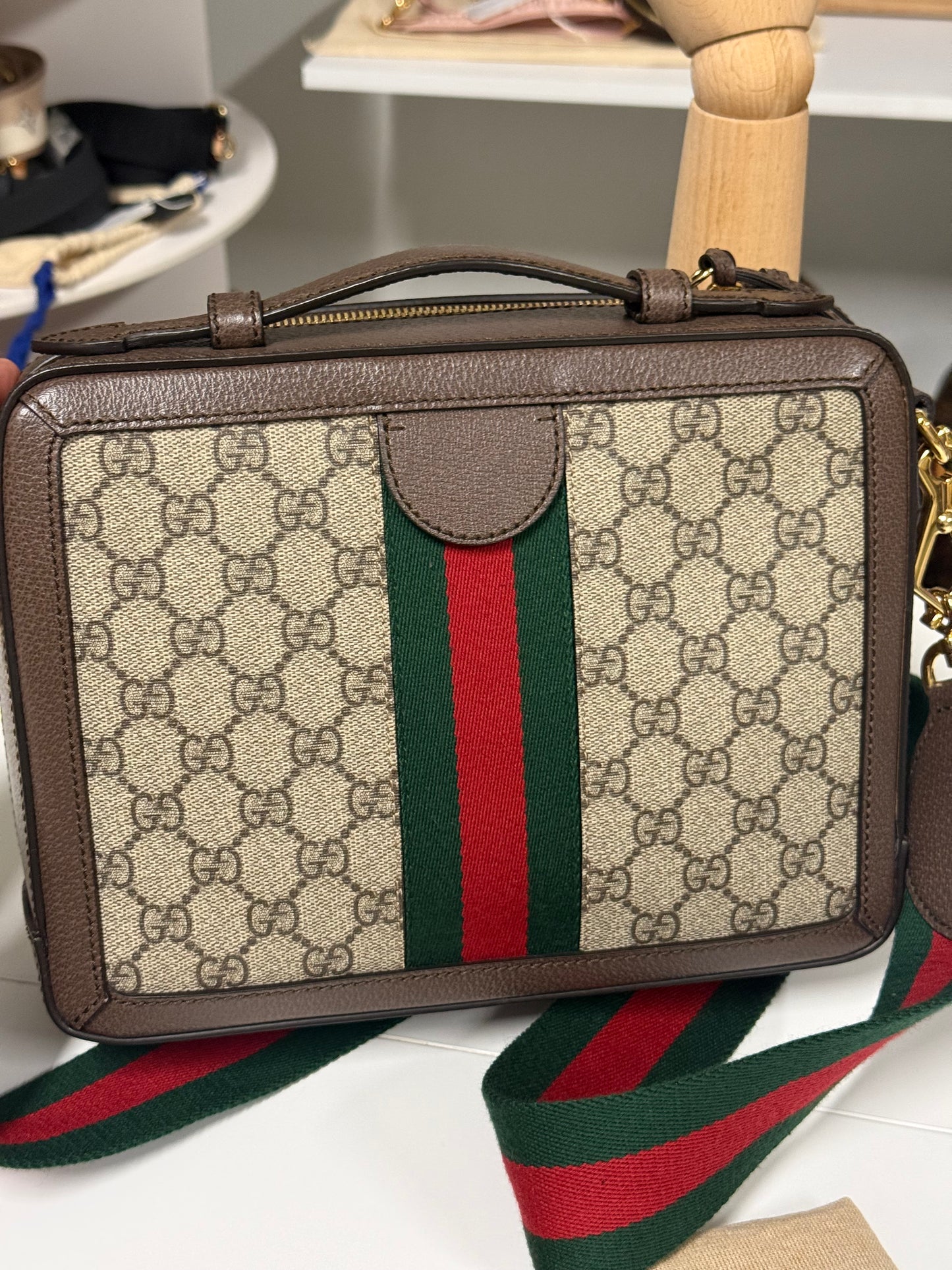 GUCCI Ophidia GG Ophidia Zip Around Camera Bag
