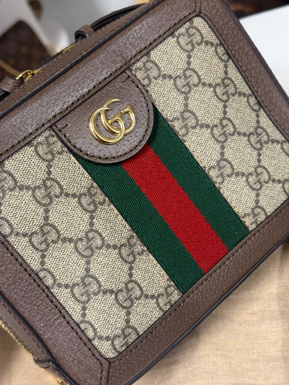 GUCCI OPHIDIA MINI TOP HANDLE SHOULDER BAG