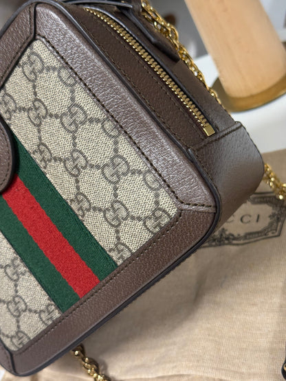 GUCCI OPHIDIA MINI TOP HANDLE SHOULDER BAG