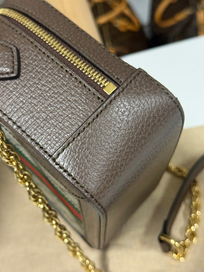 GUCCI OPHIDIA MINI TOP HANDLE SHOULDER BAG