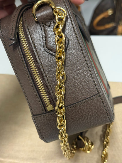 GUCCI OPHIDIA MINI TOP HANDLE SHOULDER BAG