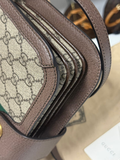 GUCCI SUPREME GG OPHIDIA NEW ACERO MESSENGER BAG