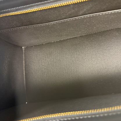 Black Epi Leather Sac Triangle Bag