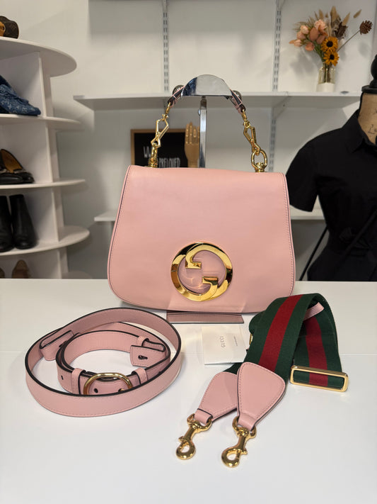 GUCCI BLONDIE TOP HANDLE IN PINK
