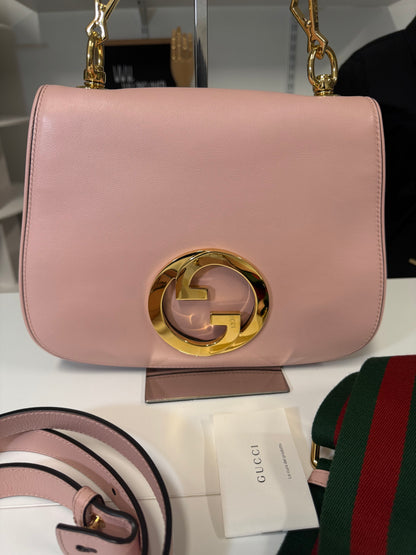 GUCCI BLONDIE TOP HANDLE IN PINK