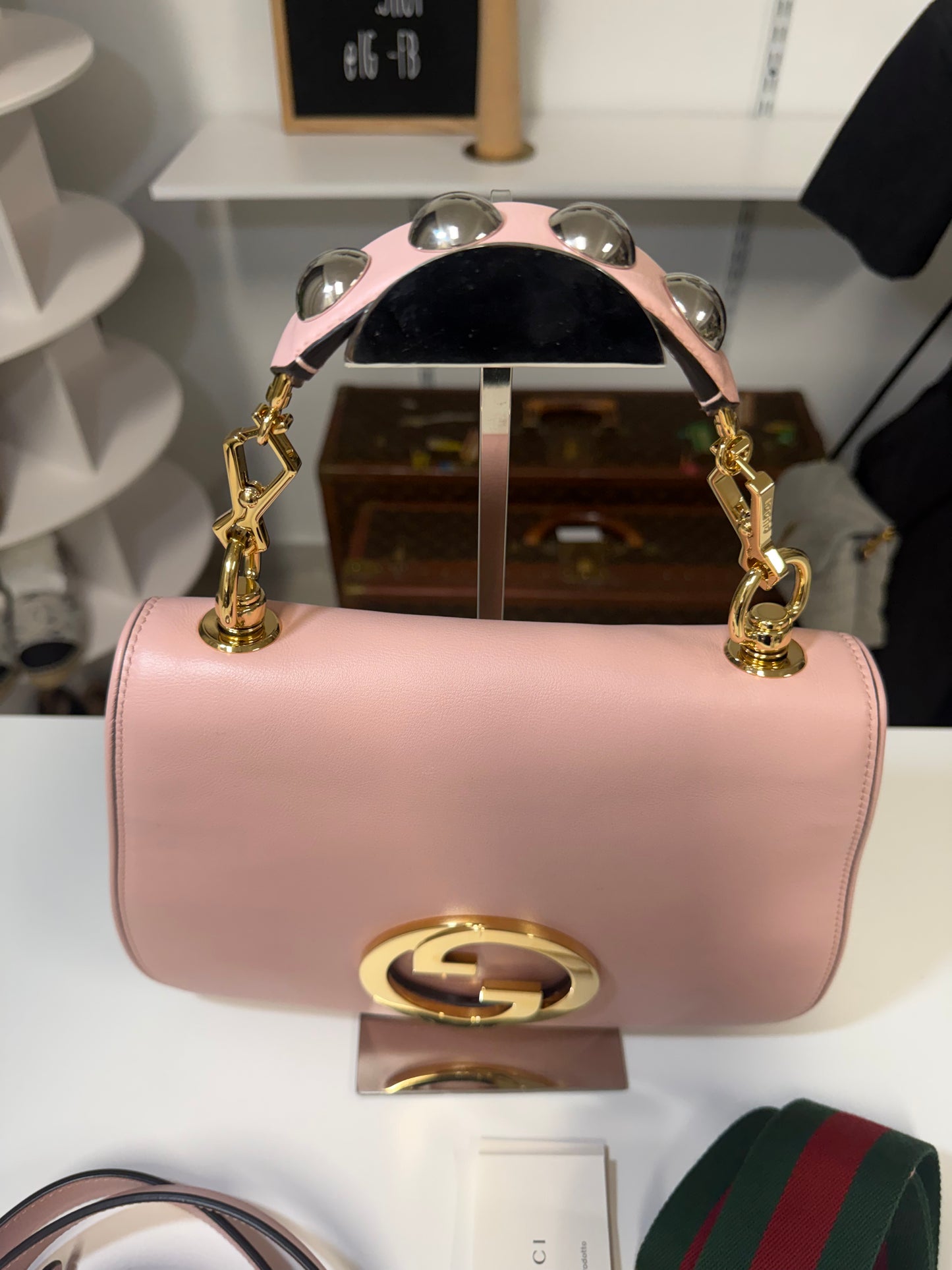 GUCCI BLONDIE TOP HANDLE IN PINK