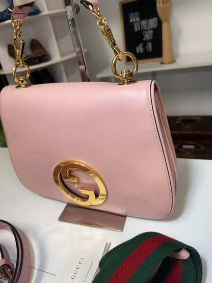 GUCCI BLONDIE TOP HANDLE IN PINK