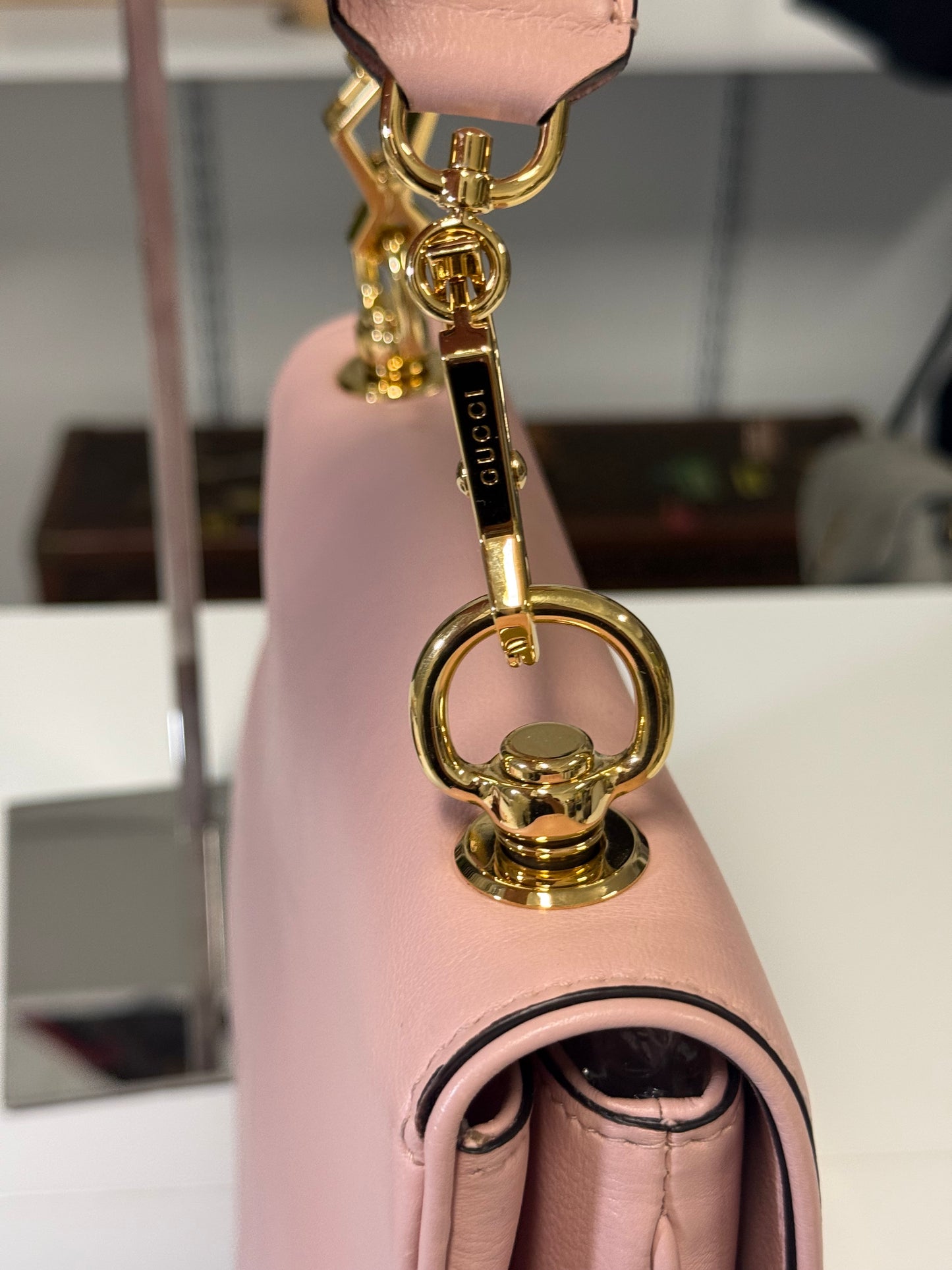 GUCCI BLONDIE TOP HANDLE IN PINK