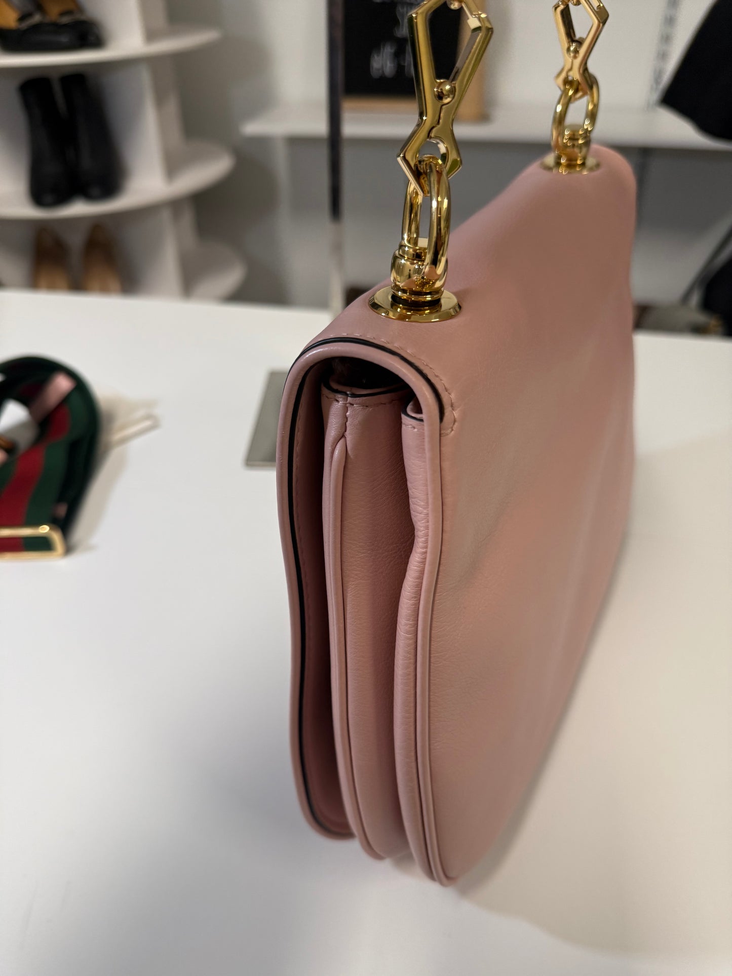 GUCCI BLONDIE TOP HANDLE IN PINK