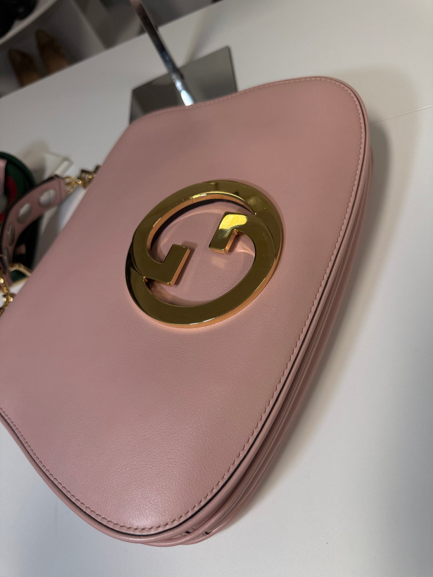 GUCCI BLONDIE TOP HANDLE IN PINK