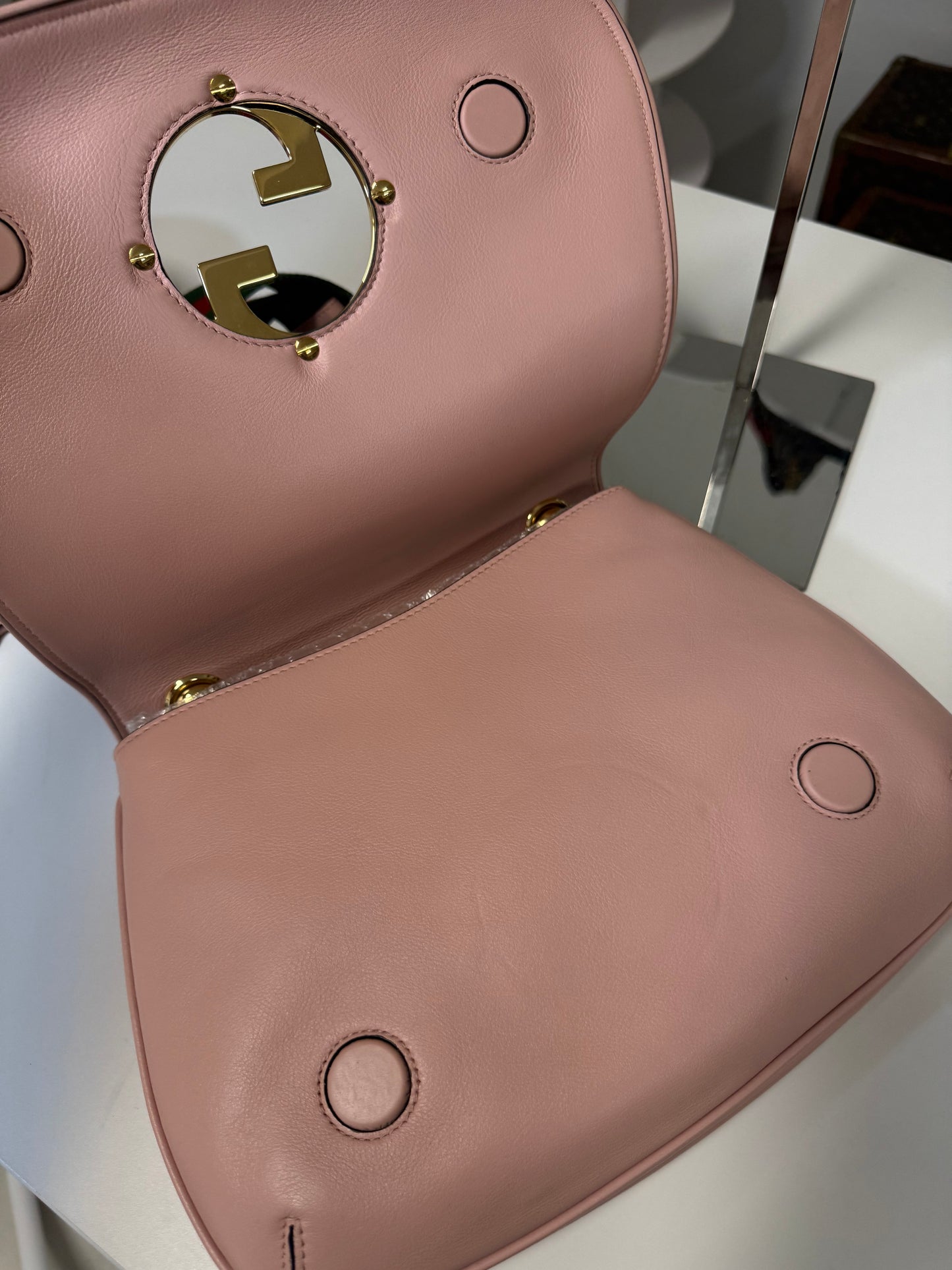 GUCCI BLONDIE TOP HANDLE IN PINK