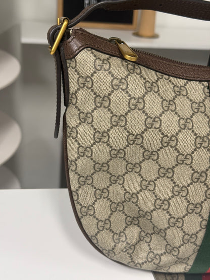 Gucci  Ophidia Small GG Supreme Canvas Shoulder Bag Beige 598125