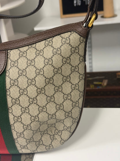 Gucci  Ophidia Small GG Supreme Canvas Shoulder Bag Beige 598125