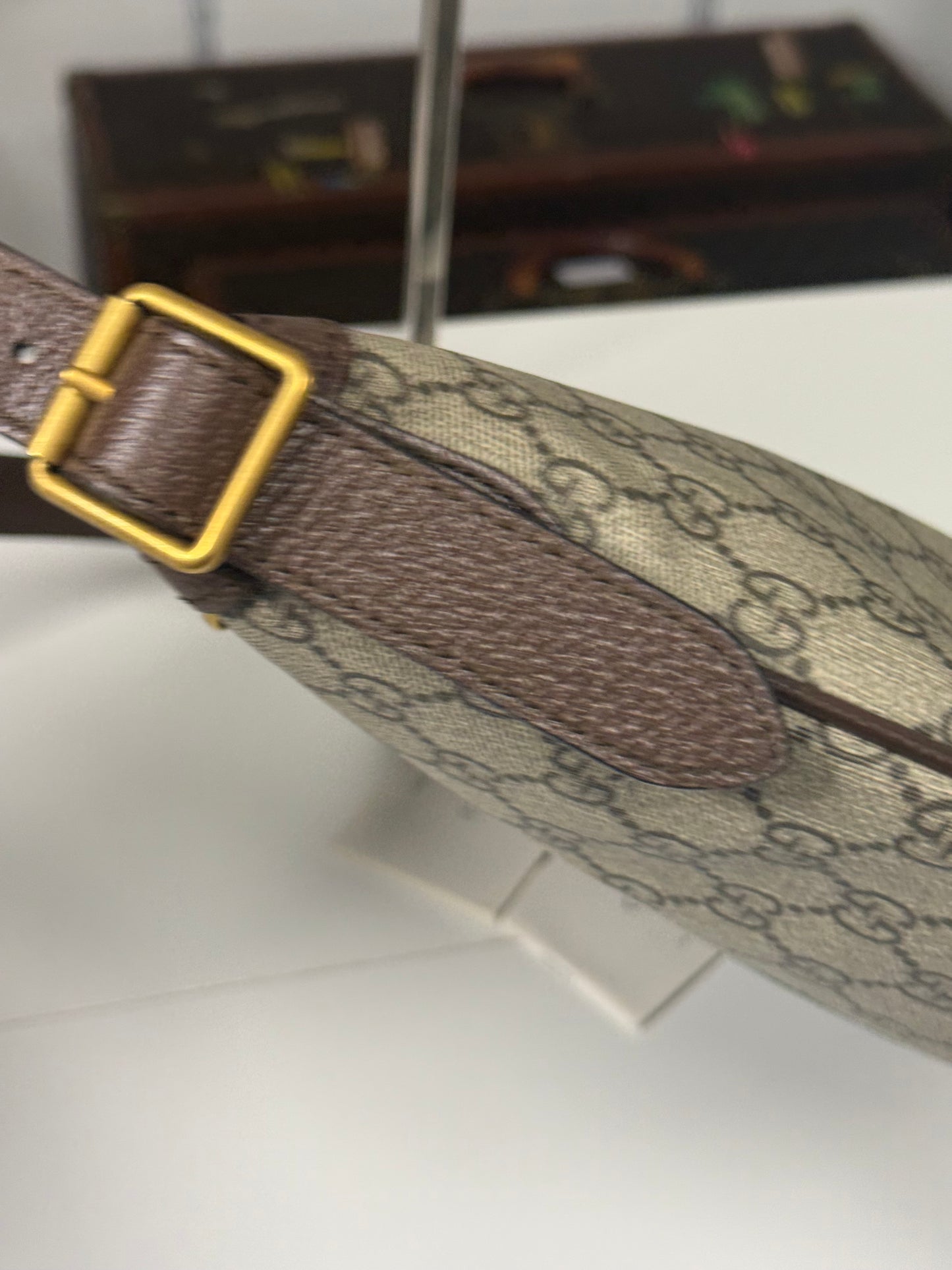 Gucci  Ophidia Small GG Supreme Canvas Shoulder Bag Beige 598125