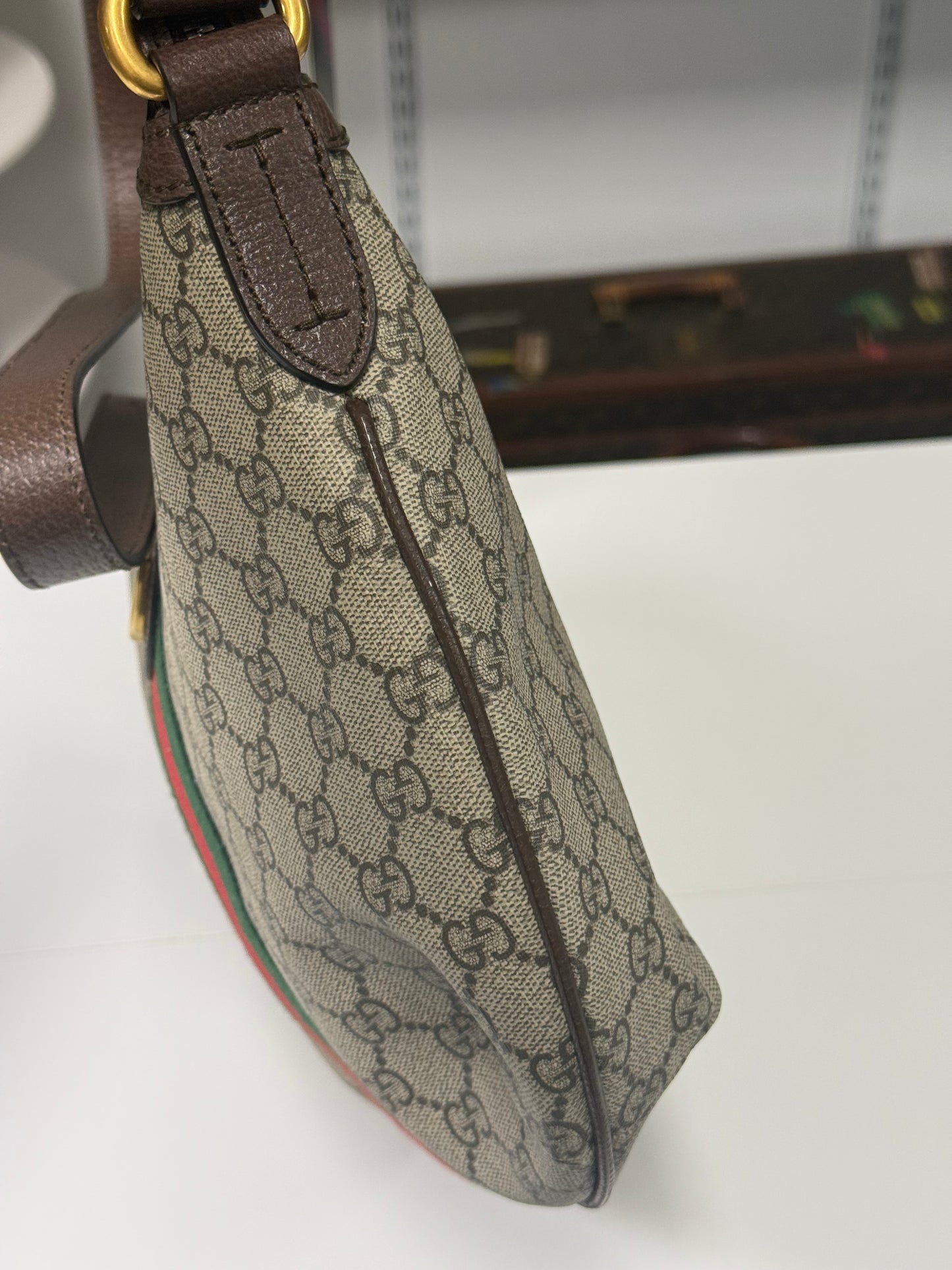 Gucci  Ophidia Small GG Supreme Canvas Shoulder Bag Beige 598125