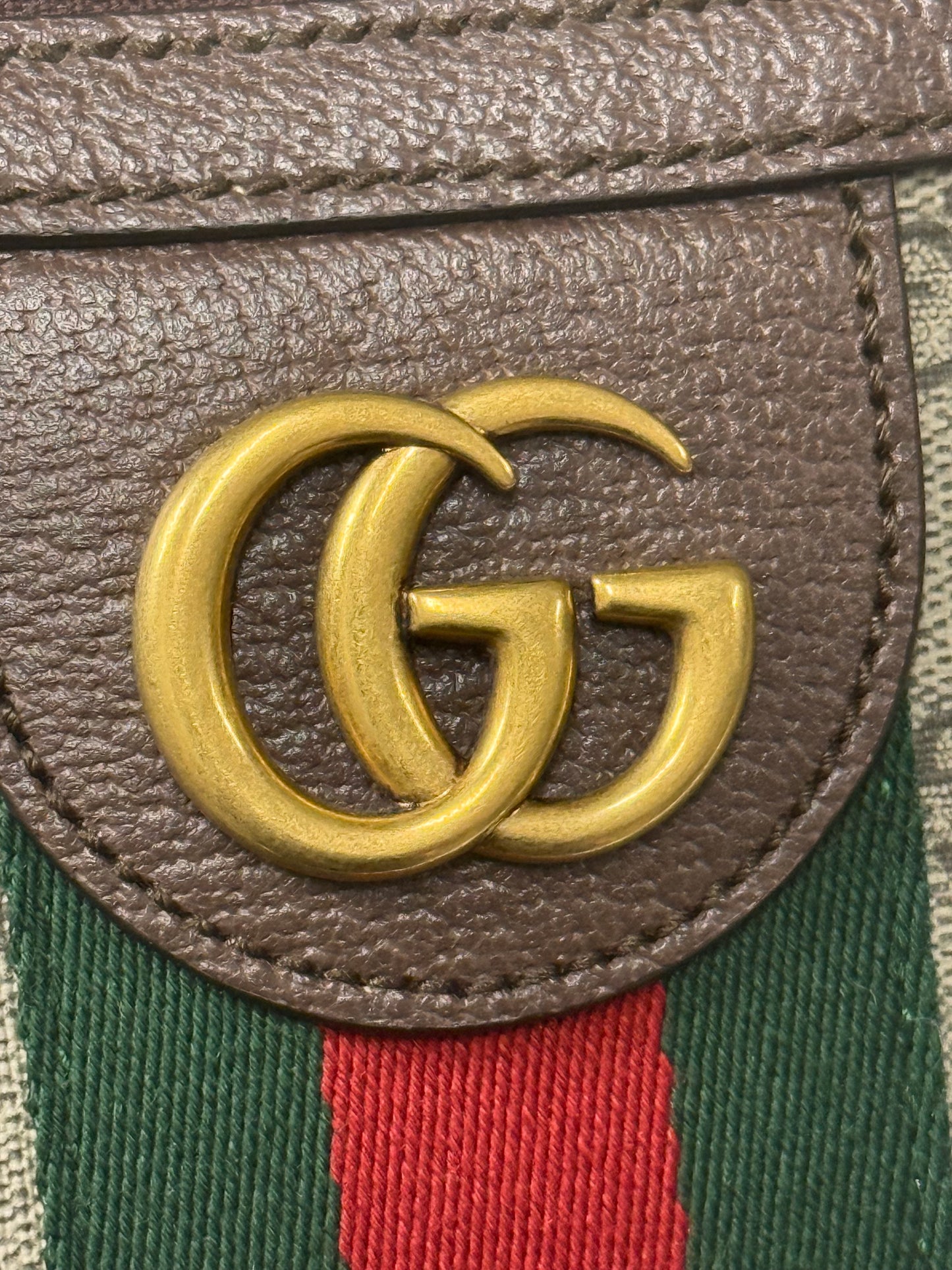 Gucci  Ophidia Small GG Supreme Canvas Shoulder Bag Beige 598125