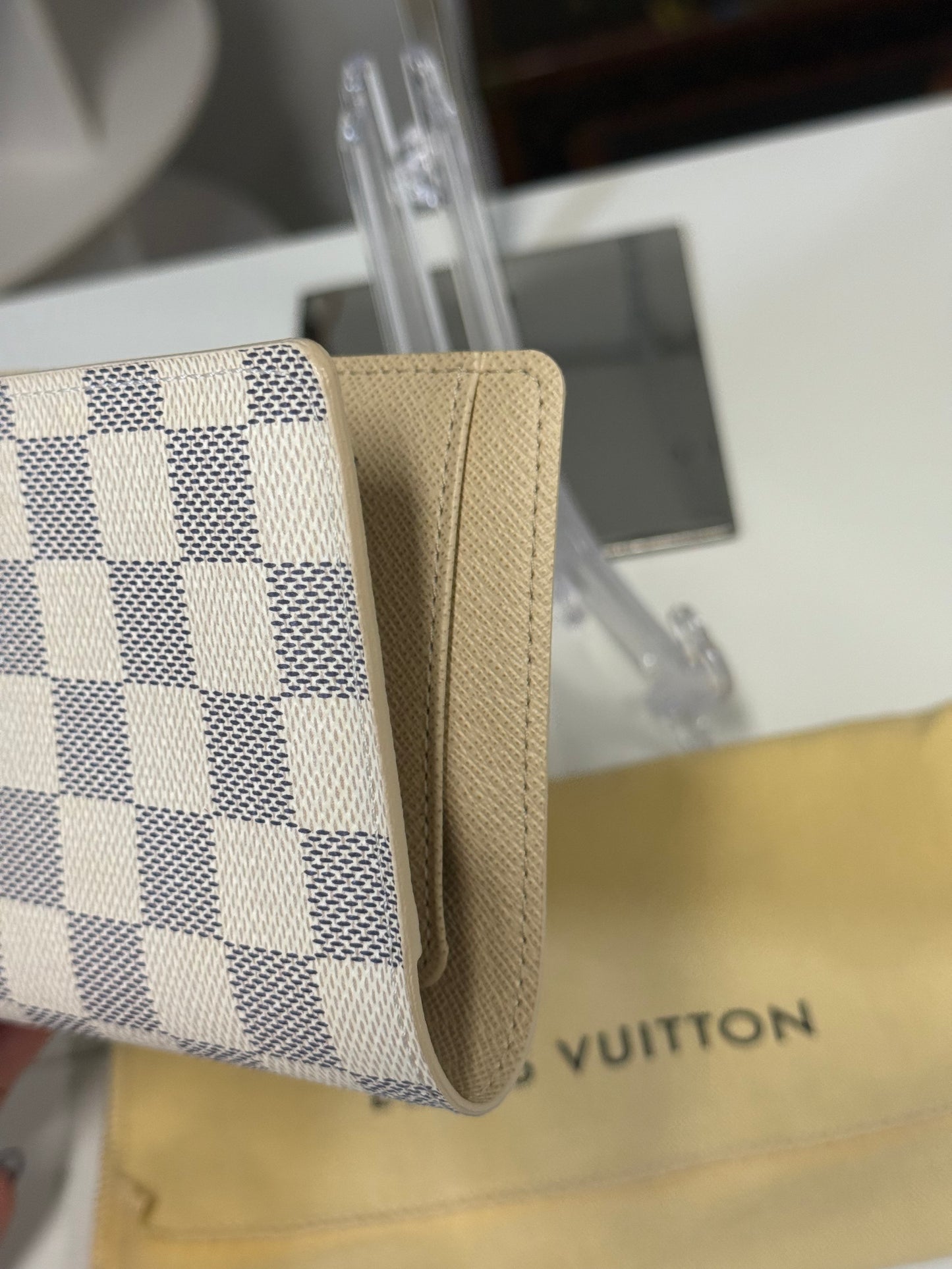 Louis Vuitton Passport Cover in Damier Azur