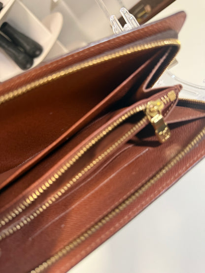 Louis Vuitton Monogram Porte Monnaie Zippy Long Wallet