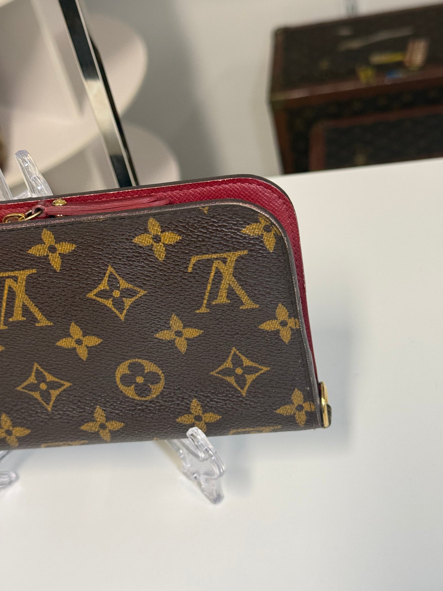 LOUIS VUITTON INSOLITE WALLET RED INTERIOR MONOGRAM CANVAS
