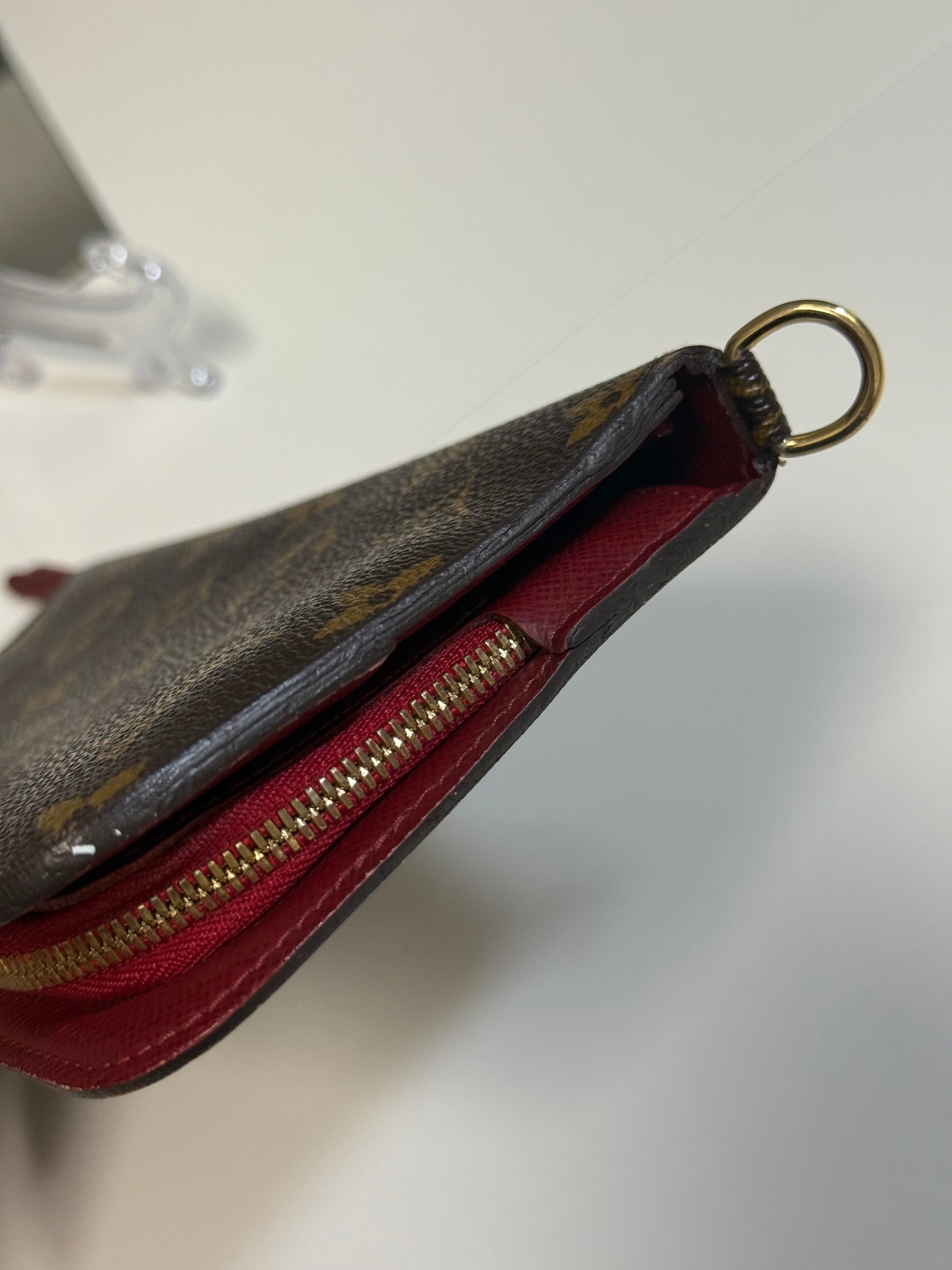 LOUIS VUITTON INSOLITE WALLET RED INTERIOR MONOGRAM CANVAS