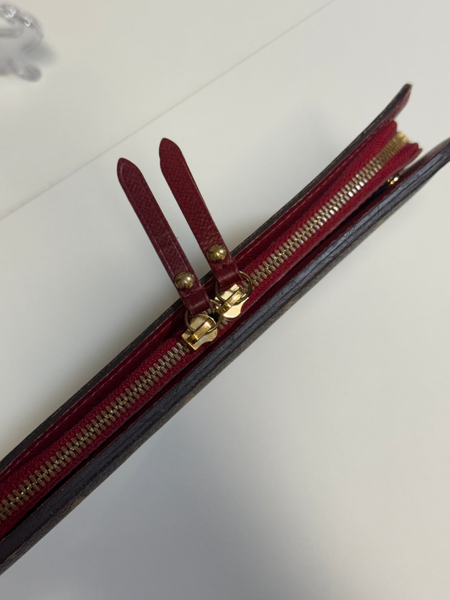 LOUIS VUITTON INSOLITE WALLET RED INTERIOR MONOGRAM CANVAS