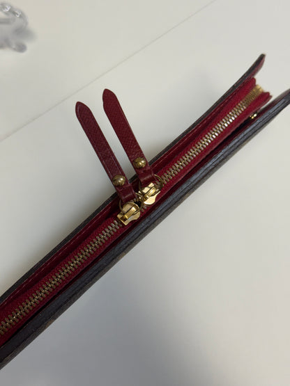 LOUIS VUITTON INSOLITE WALLET RED INTERIOR MONOGRAM CANVAS