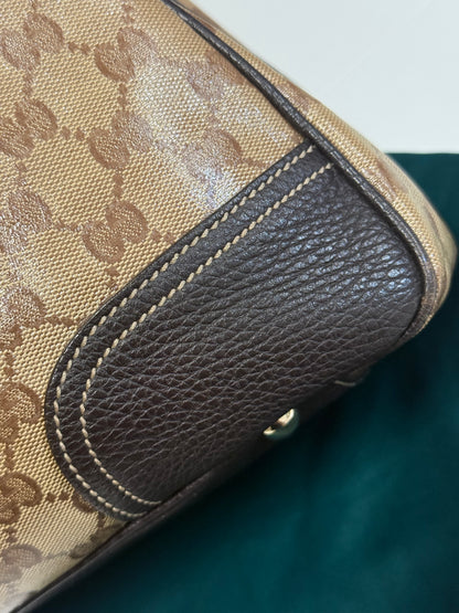 Gucci GG Crystal Princy Tote Bag 293592 Brown PVC