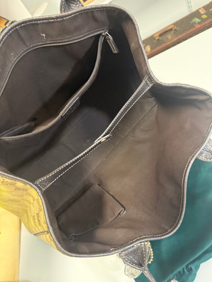 Gucci GG Crystal Princy Tote Bag 293592 Brown PVC