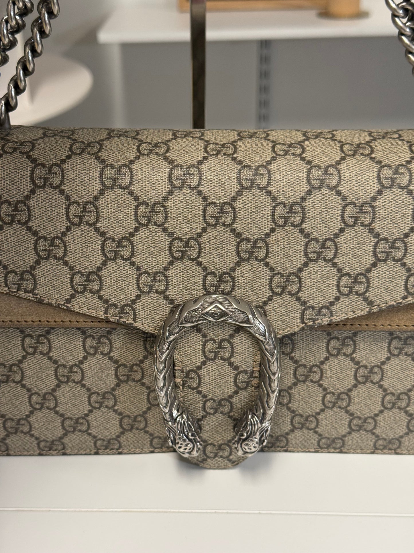 Gucci Dionysus Small GG Supreme Shoulder Bag