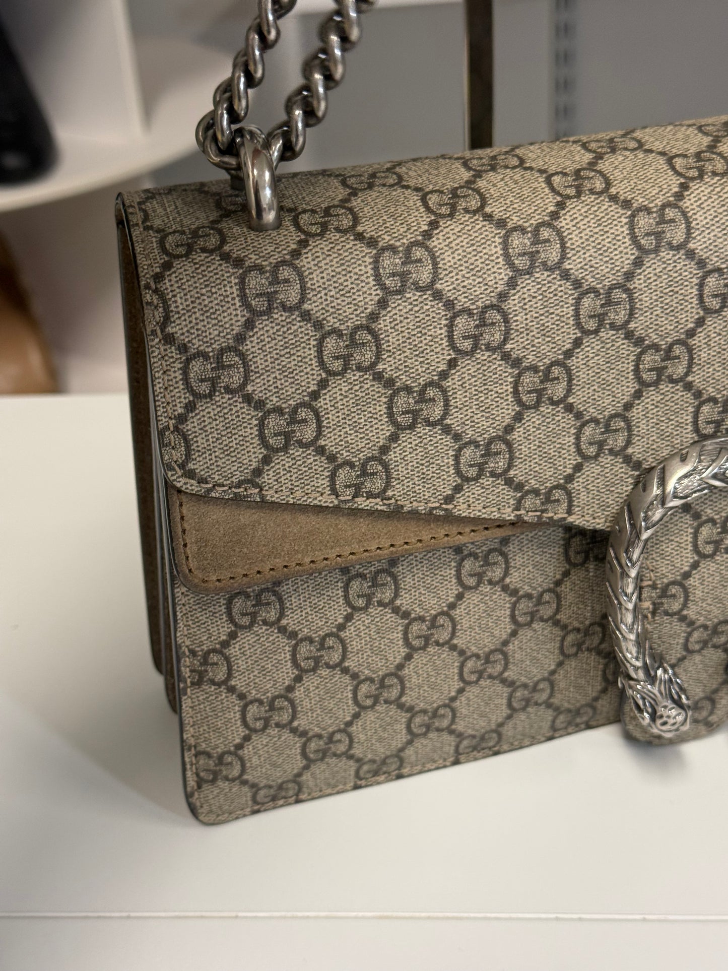 Gucci Dionysus Small GG Supreme Shoulder Bag