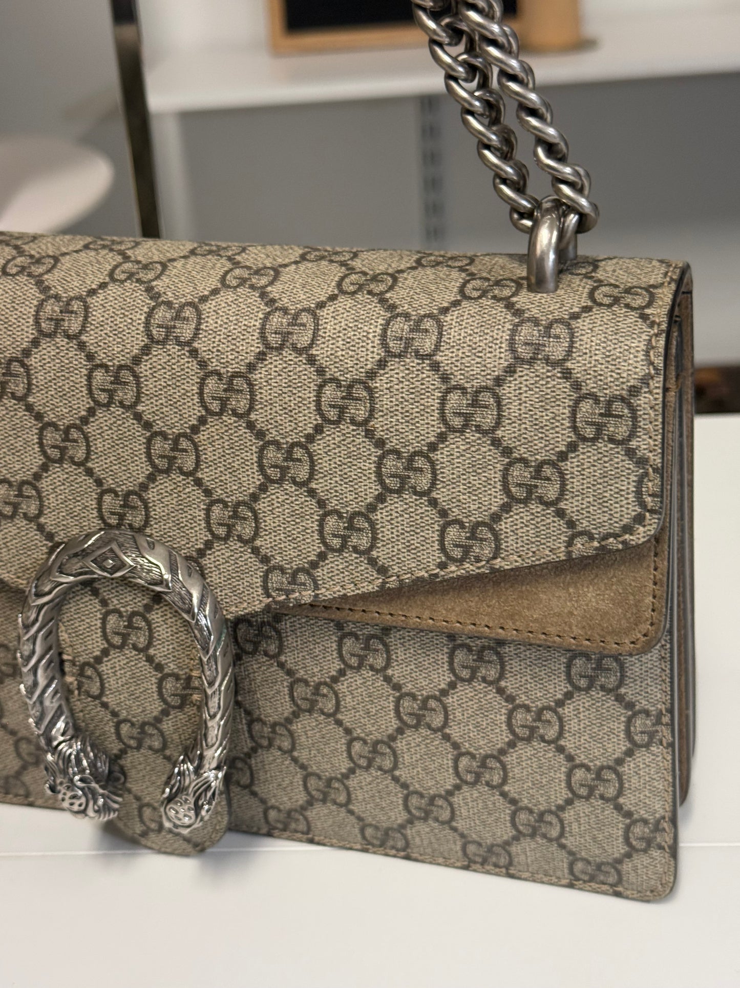 Gucci Dionysus Small GG Supreme Shoulder Bag