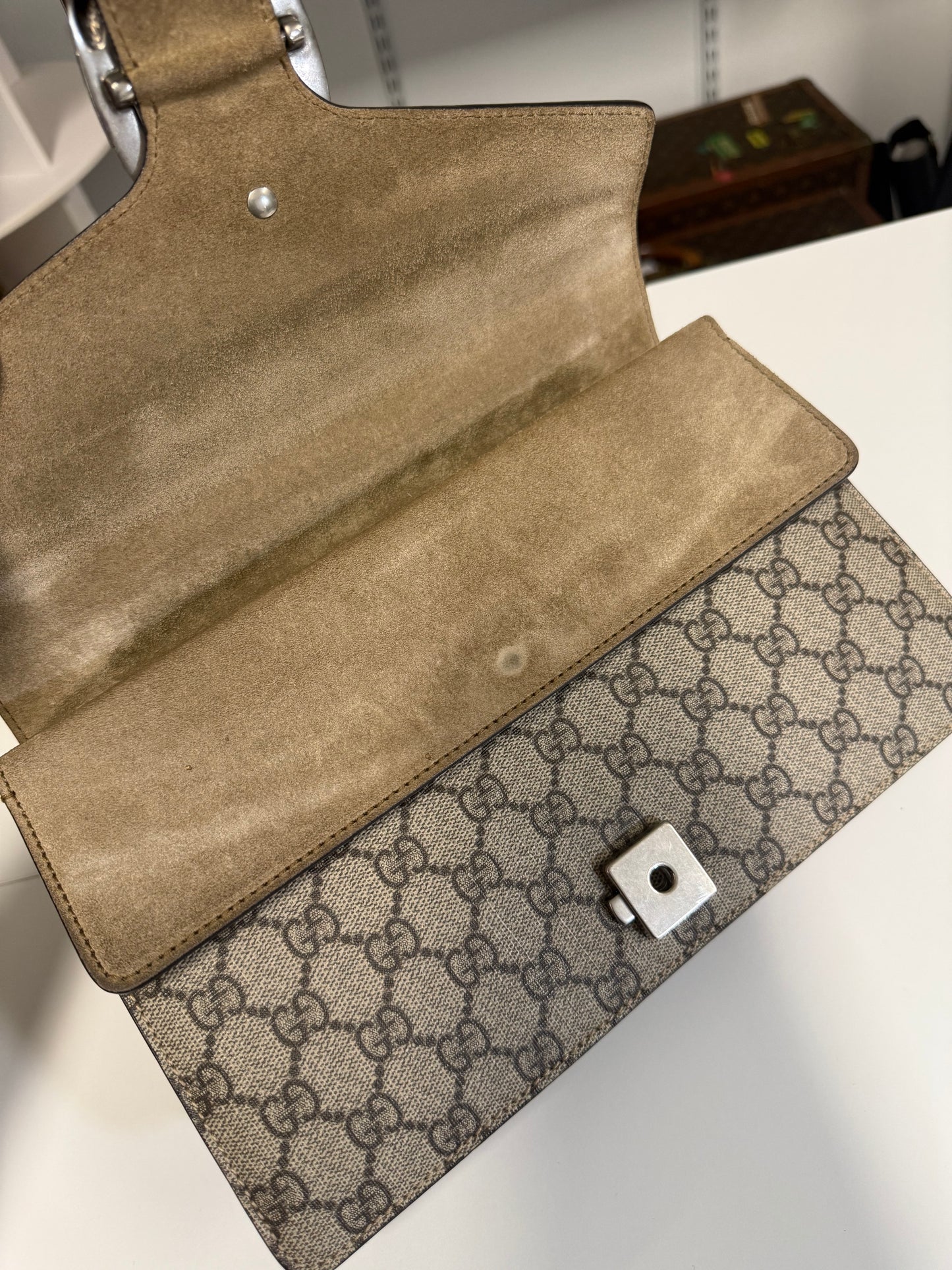 Gucci Dionysus Small GG Supreme Shoulder Bag