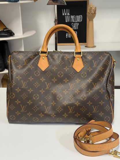 Louis Vuitton Monogram Canvas Speedy Bandouliere 35 Bag