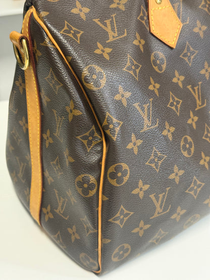 Louis Vuitton Monogram Canvas Speedy Bandouliere 35 Bag